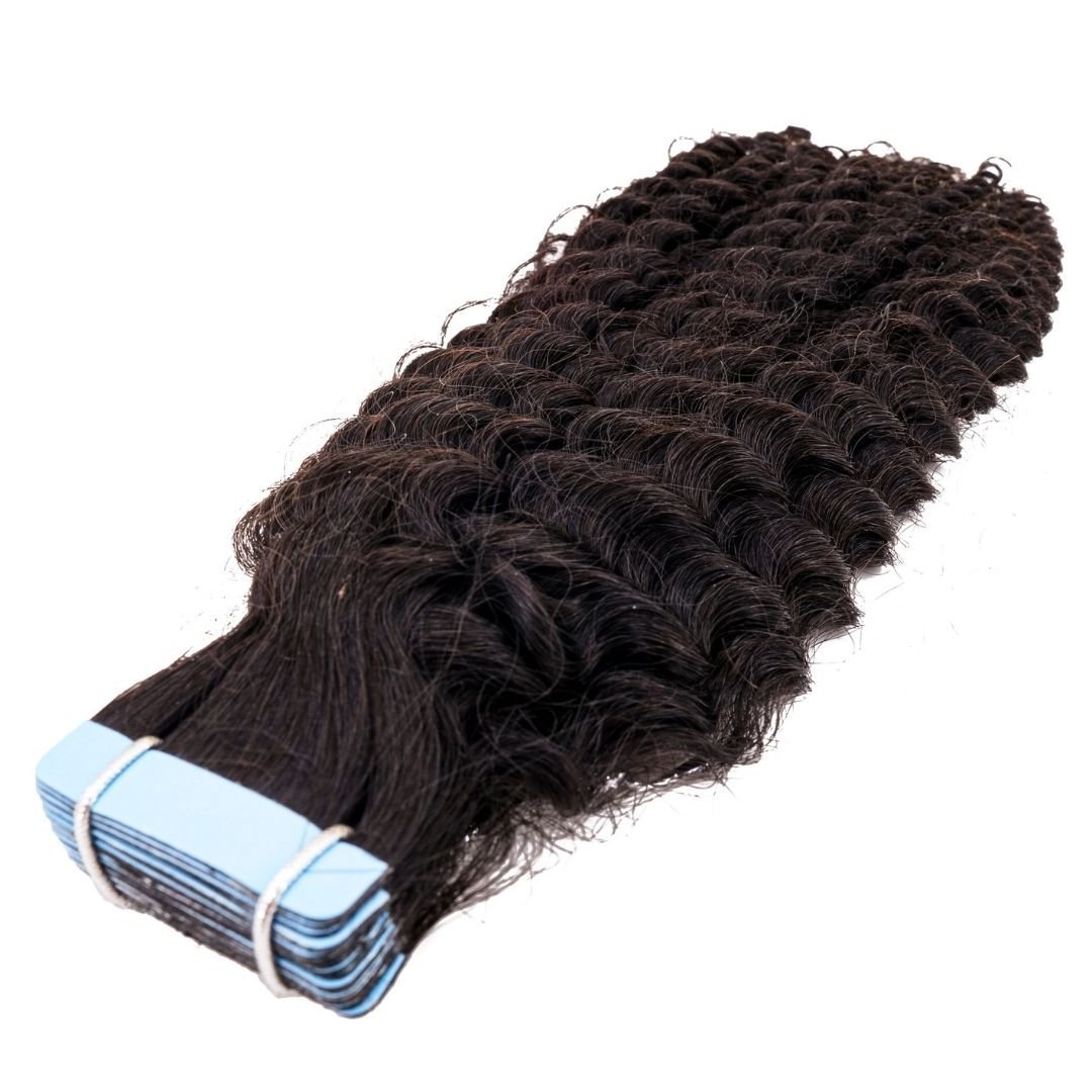 Afro Kinky Curly Tape-In Extensions - The Platinum Extensions