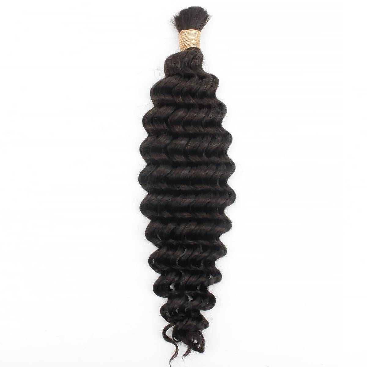 Deep Wave Bulk Human Hair Extensions - The Platinum Extensions
