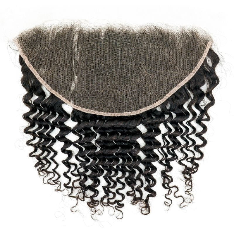 Brazilian Deep Wave HD 13"x6" Frontal - The Platinum Extensions