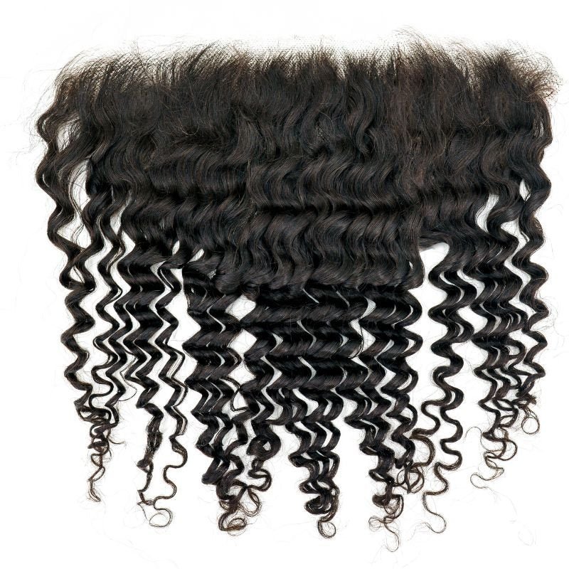 Brazilian Deep Wave HD 13"x6" Frontal - The Platinum Extensions