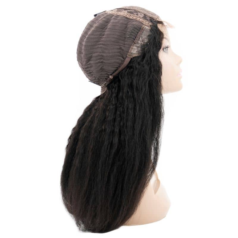 Brazilian Kinky Straight Transparent Closure Wig - The Platinum Extensions