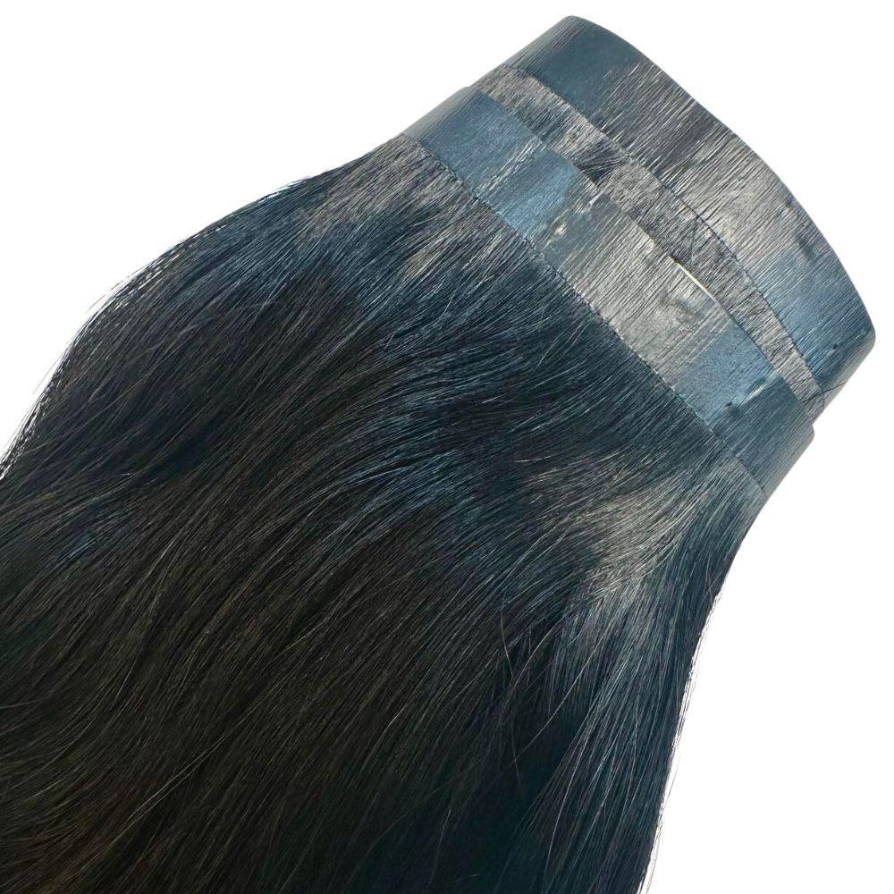 Jet Black Seamless Clip-In - The Platinum Extensions