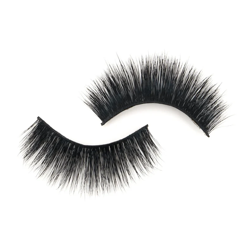 3D mink lashes for round eyes