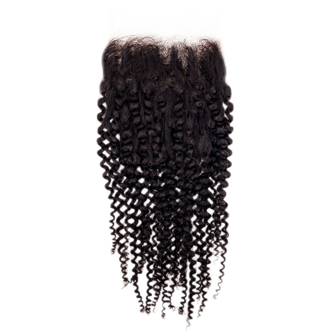 Afro Kinky Curly Closure - The Platinum Extensions 