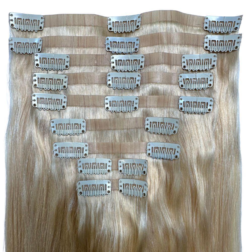 Blonde Seamless Clip - In - The Platinum Extensions