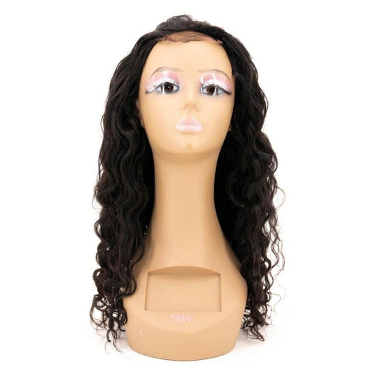 Brazilian Beach Wave Transparent Closure Wig - The Platinum Extensions 