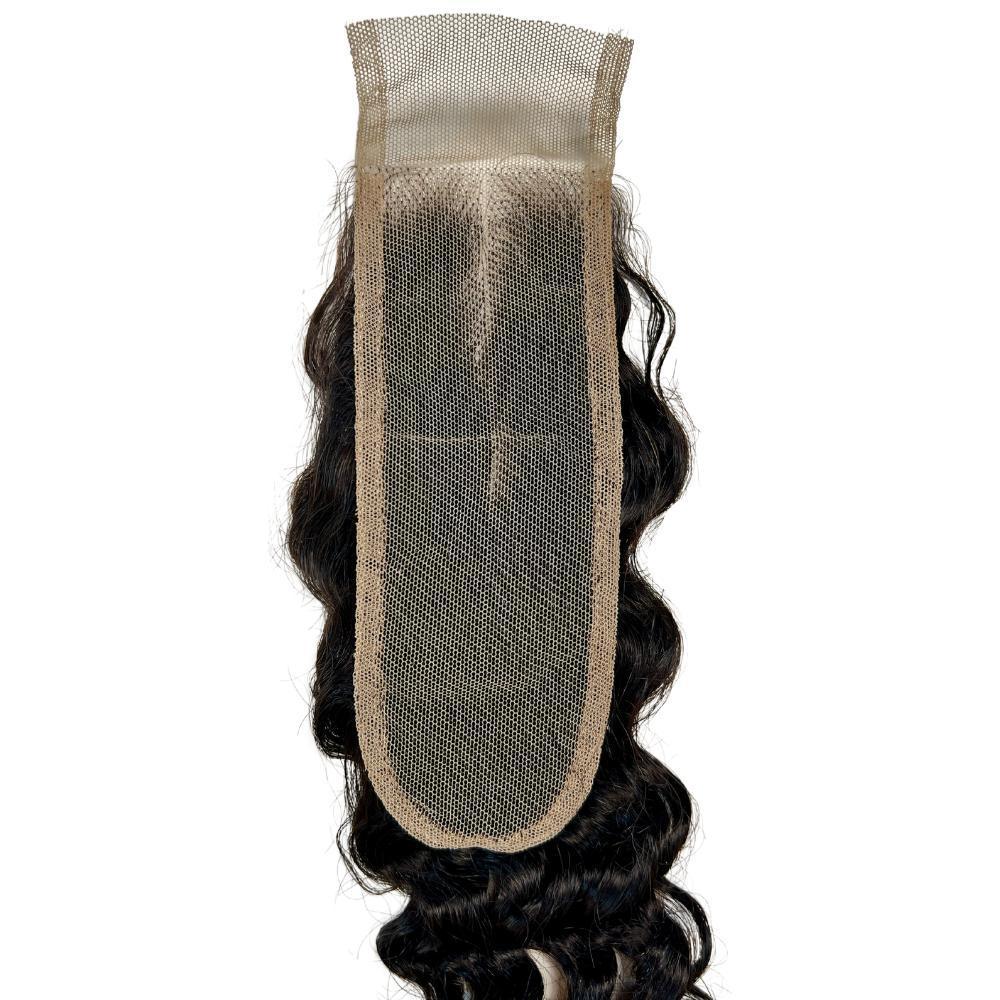 Brazilian Deep Wave Transparent 2"x6" Closure - The Platinum Extensions 