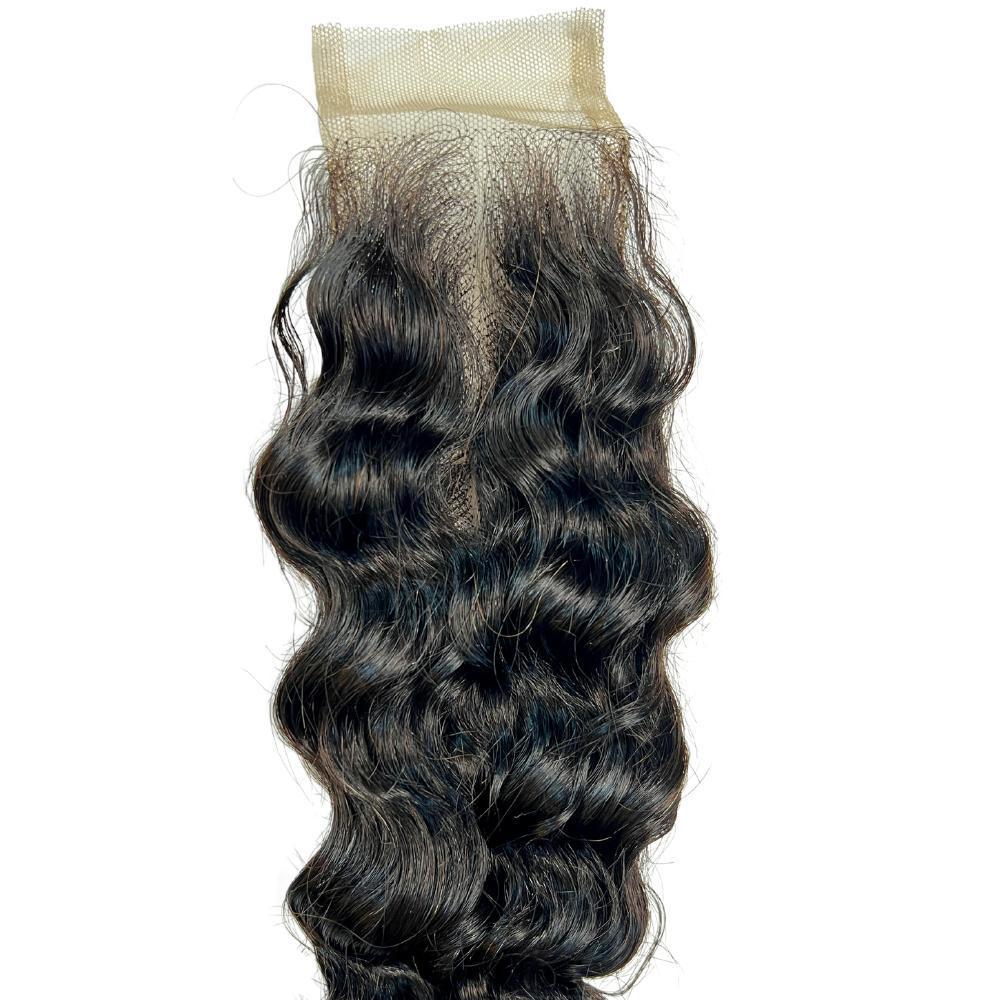 Brazilian Deep Wave Transparent 2"x6" Closure - The Platinum Extensions 