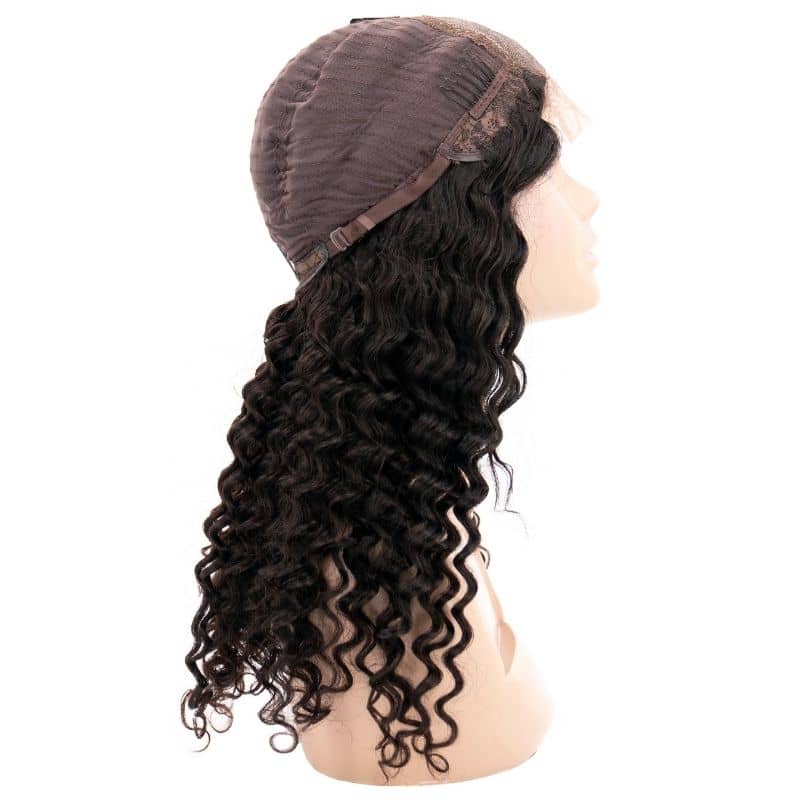 Brazilian Deep Wave Transparent Closure Wig - The Platinum Extensions 