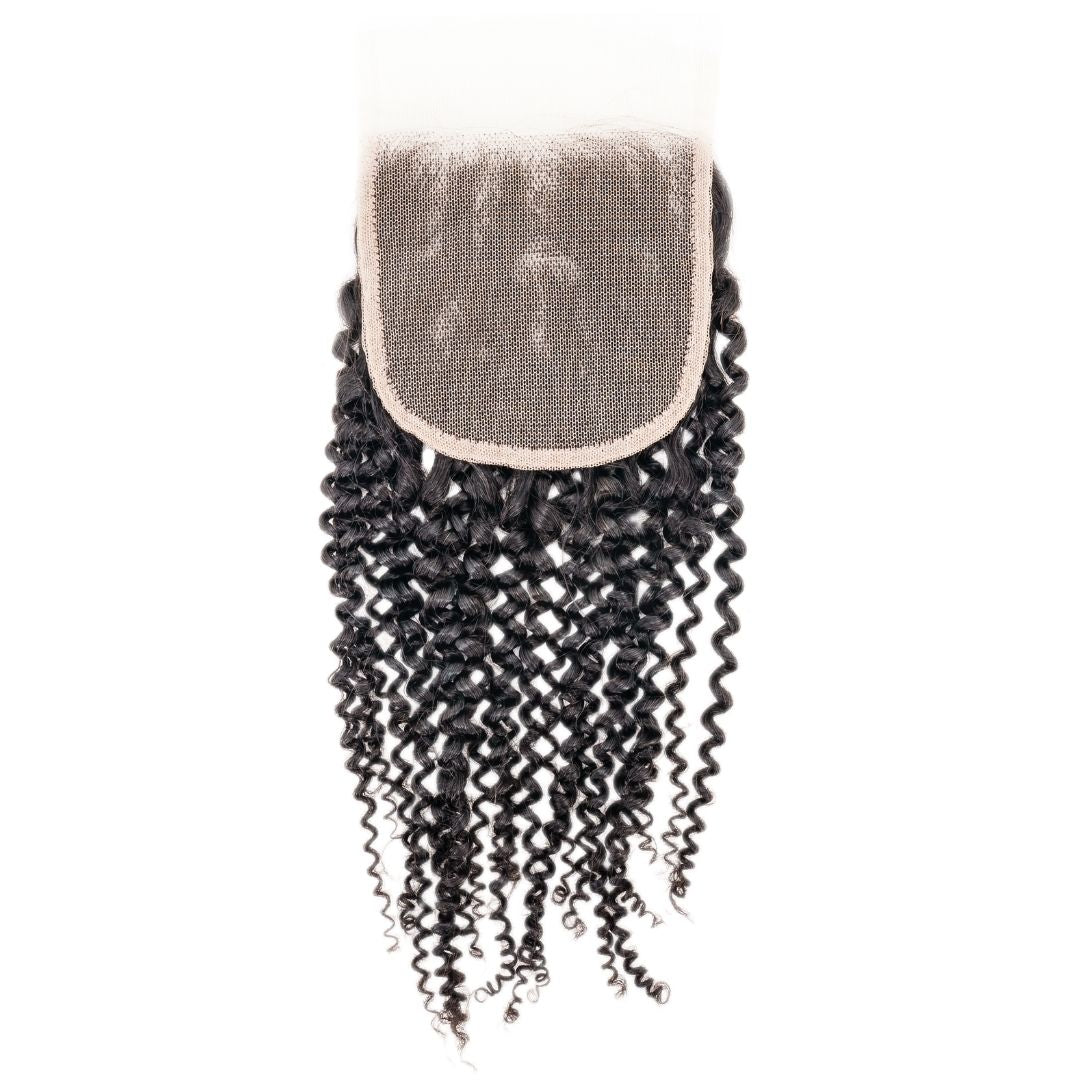 Brazilian Kinky Curly Closure - The Platinum Extensions 