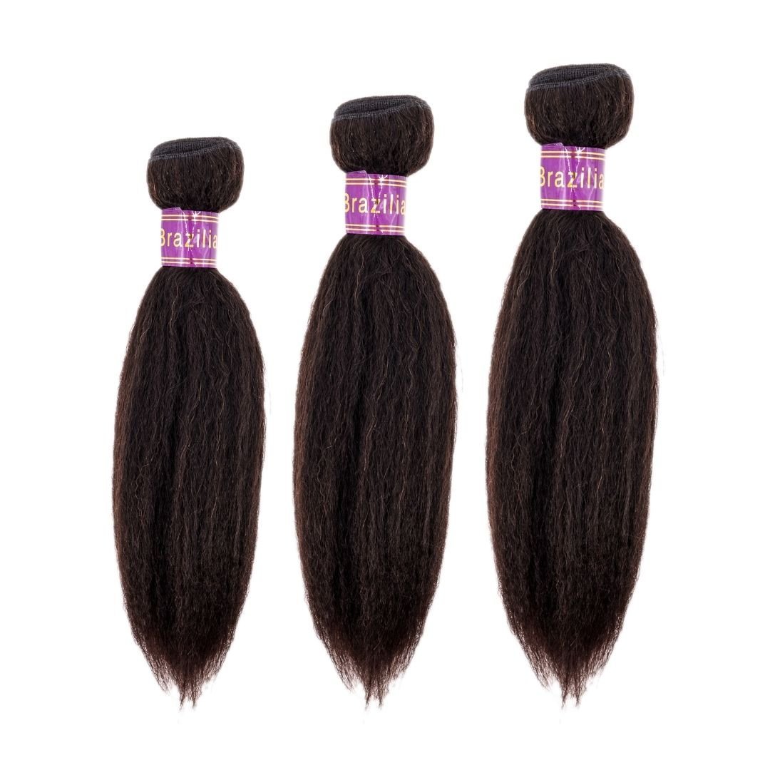 Brazilian Kinky Straight Bundle Deals - The Platinum Extensions 