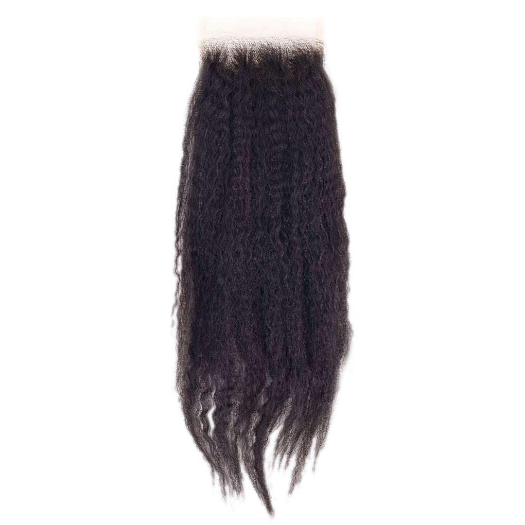 Brazilian Kinky Straight Closure - The Platinum Extensions 