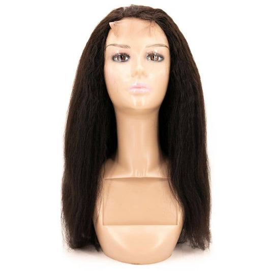 Brazilian Kinky Straight Transparent Closure Wig - The Platinum Extensions 