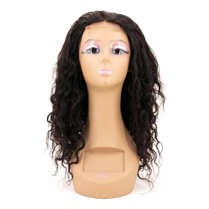 Brazilian Messy Curl Transparent Closure Wig - The Platinum Extensions 