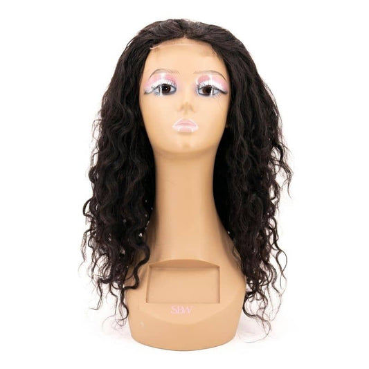 Brazilian Messy Curl Transparent Closure Wig - The Platinum Extensions 