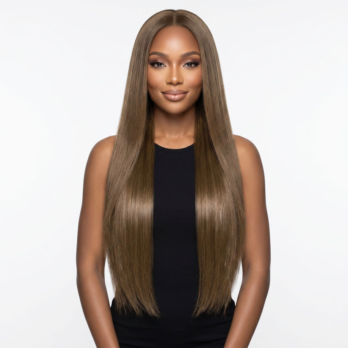 Chocolate Brown Seamless Clip-ins
