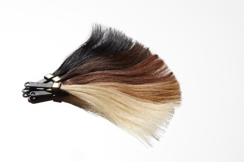 Natural sew-in weave with invisible parting