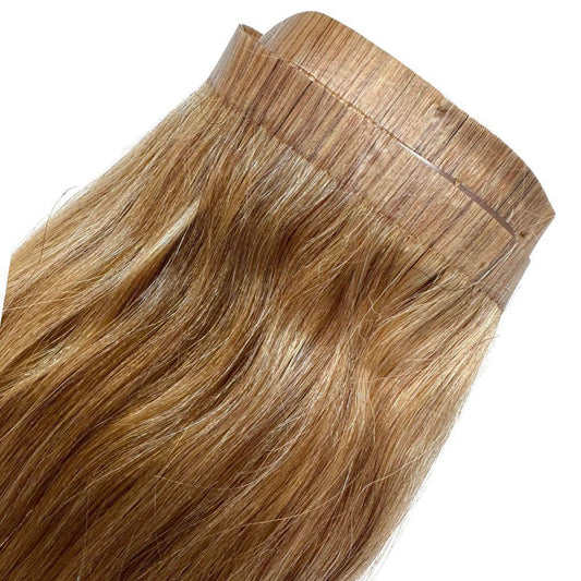 Honey Blonde Seamless Clip-In - The Platinum Extensions 