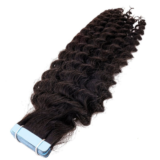 Kinky Curly Tape-In Extensions - The Platinum Extensions 