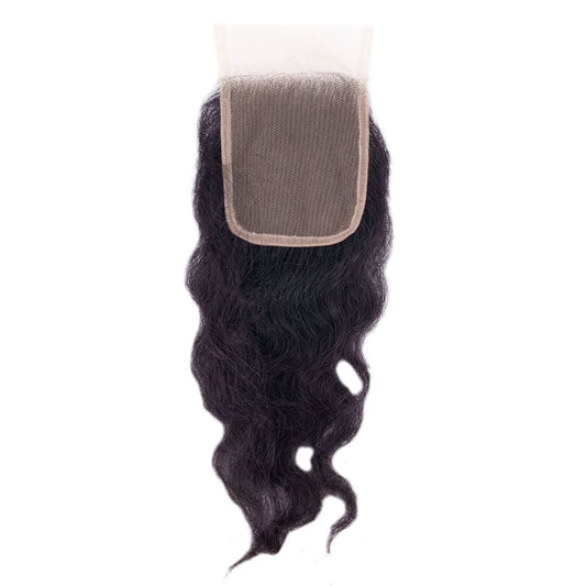 Raw Indian Curly Closure - The Platinum Extensions 