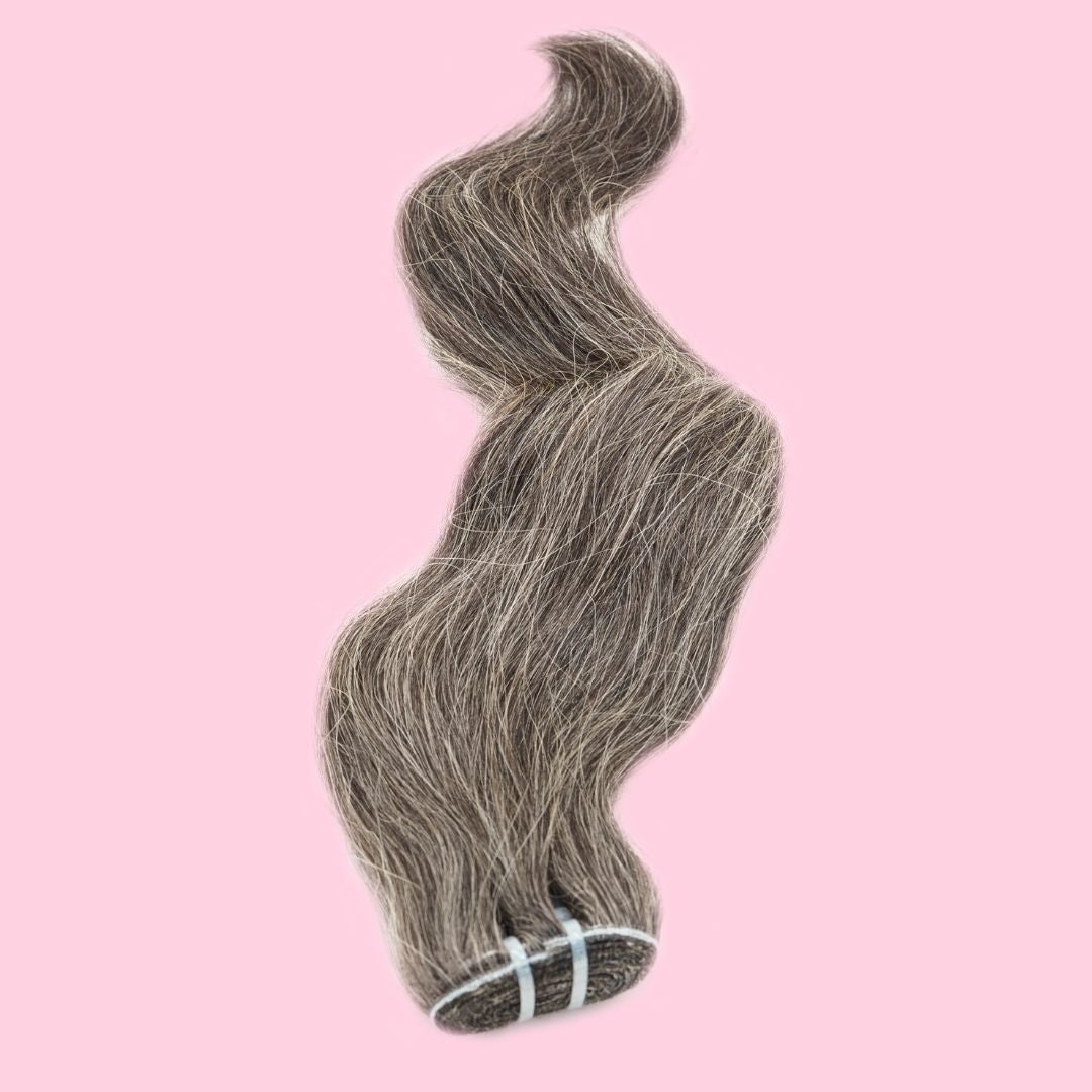 Vietnamese Natural Gray Hair Extensions
